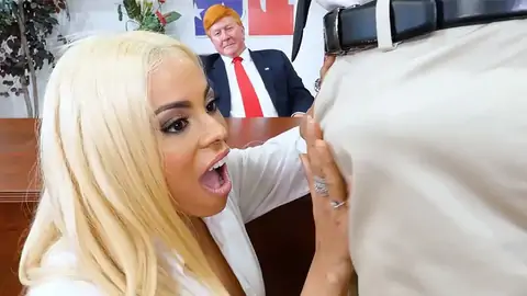 Meaty-jugged Latina Is In The Office In An Hard-core Parody