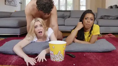 Kira Noir Is Humped While Her Platinum-blondie Acquaintance Is Next To Her